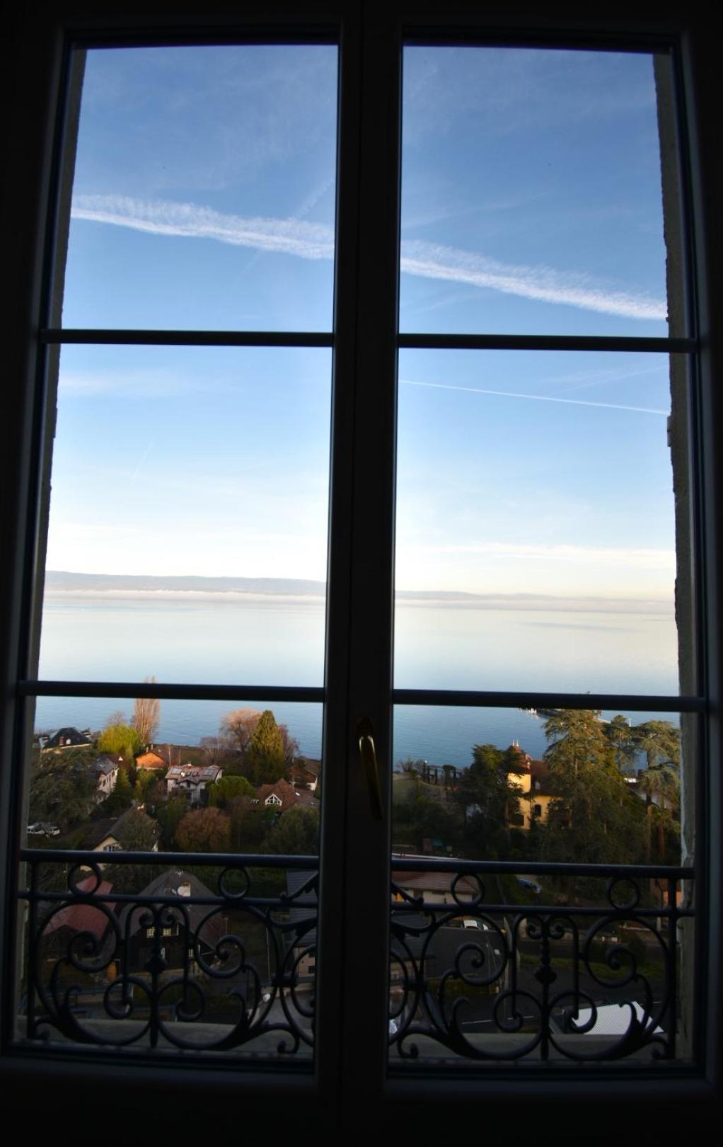Appartement Avec Vue 180 Sur Le Lac Leman Thonon-les-Bains Exteriör bild
