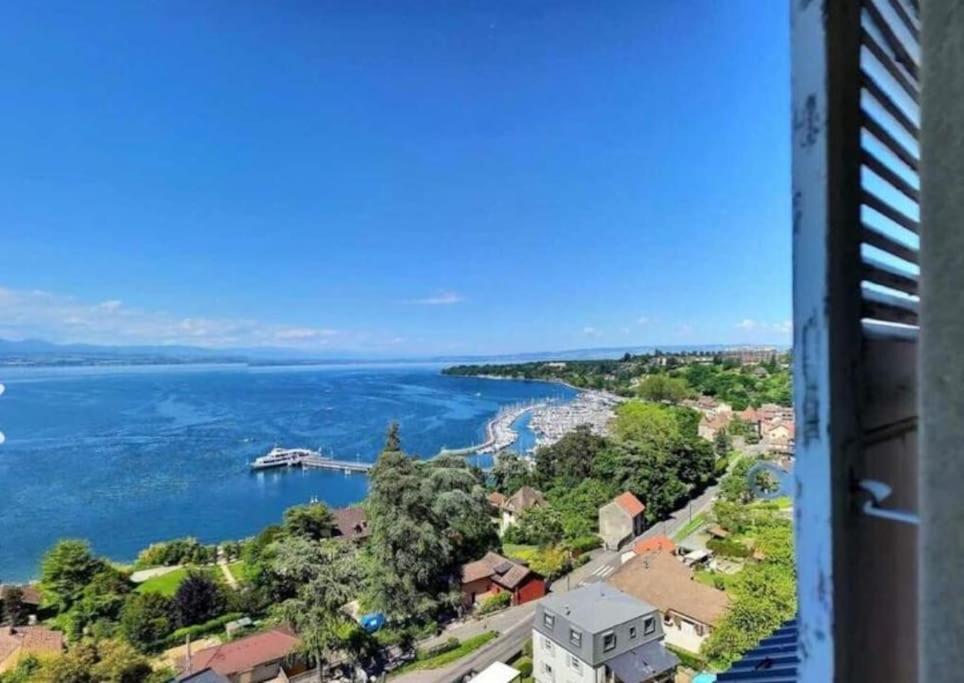Appartement Avec Vue 180 Sur Le Lac Leman Thonon-les-Bains Exteriör bild